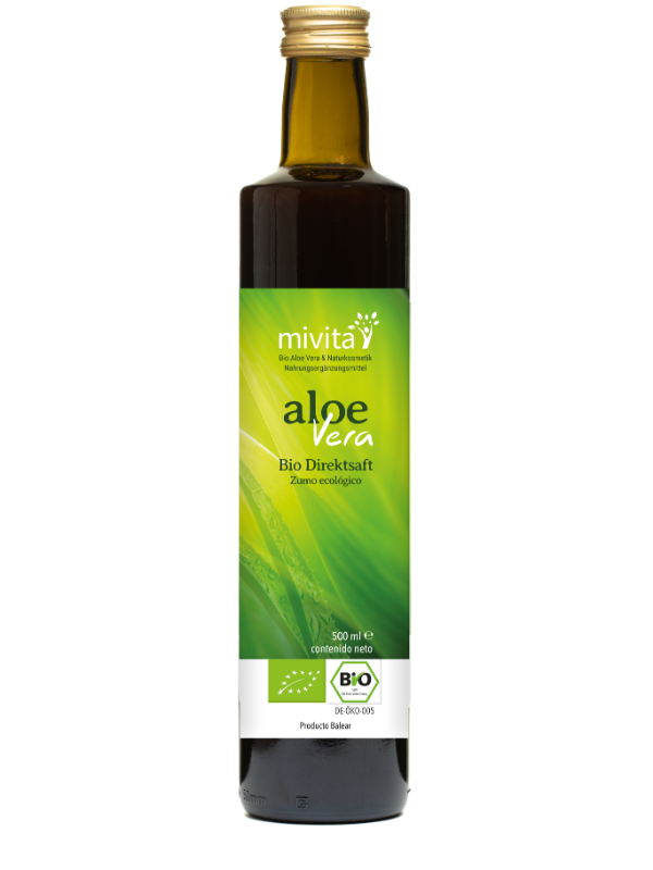 Bio Aloe Vera Direktsaft 500 ml von der BIO Farm Mallorca